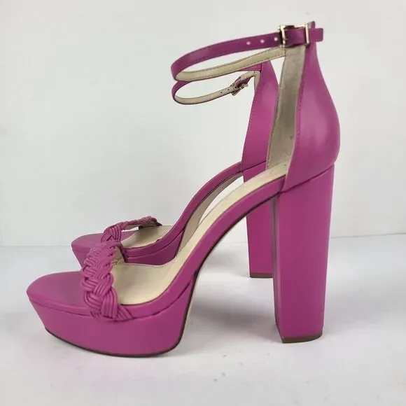 Jessica Simpson PEOMI Pink Open Toe 5" High Heel Platform Size 10M - Picture 2 of 12